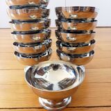 12 Vintage LETANG REMY Ice Cream Cups/Dessert Cups 18/10 Stainless Steel