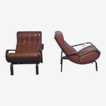 Pair of orbit chairs by Ingmar Relling