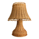 Rattan mushroom lamp