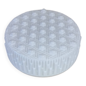 White opaline ceiling light from the 60s