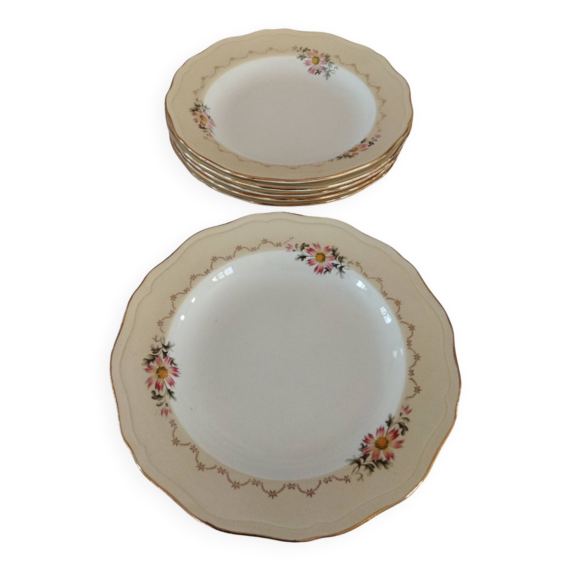 6 L’Amandinoise soup plates
