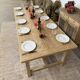 large solid oak farmhouse table