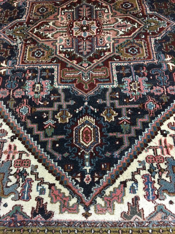 Tapis persan Heriz pure laine fait main 306x201cm