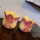 Pair of art nouveau plants signed delphin massier vallauris