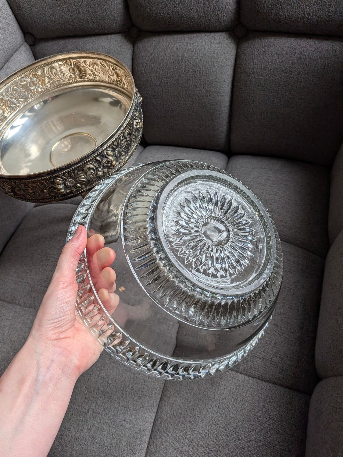 Centrepiece / Fruit bowl / Louis XVI caviar service