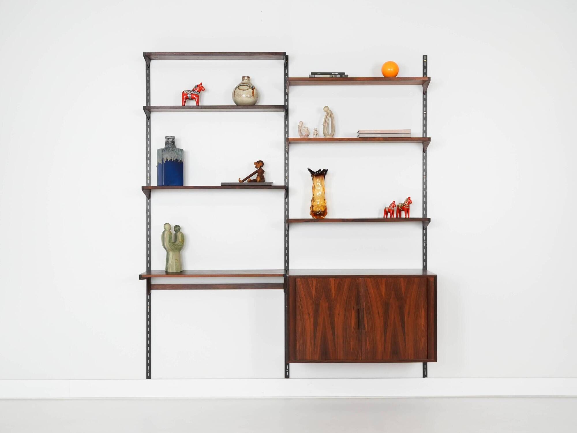 Rosewood shelving unit, Danish design, 1960s, designer: Kai Kristiansen, ma