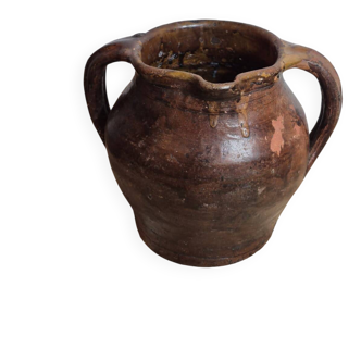 Glazed terracotta jug