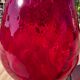 Grand verre géant 26 cm Empoli rouge rubis verre soufflé