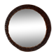 Vintage rattan mirror 70s 36cm