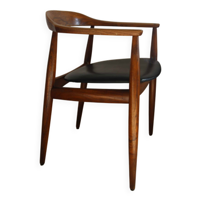 Fauteuil danois vintage Neils Eilersen, style “Kennedy”, années 60