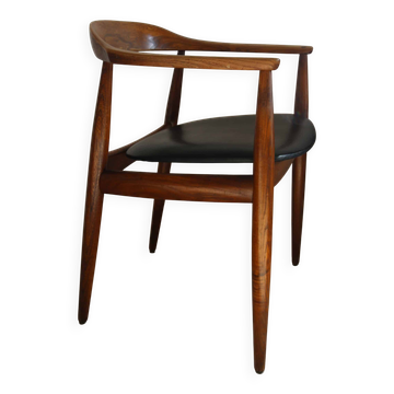 Fauteuil danois vintage Neils Eilersen, style “Kennedy”, années 60