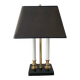 Vintage marble and brass bouillotte lamp