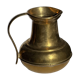 Carafe or metal jug with a rounded body H18