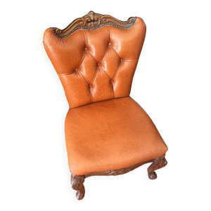 Superbe Chauffeuse Vintage - cognac