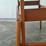 Vintage teak Danish Design adjustable table by Trioh Denmark .