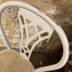 White canne chairs