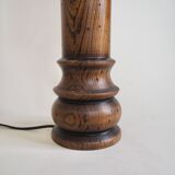 Brown wooden lamp
