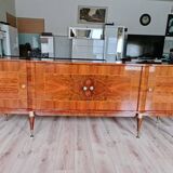 Art Deco sideboard in burr walnut from the 40s
