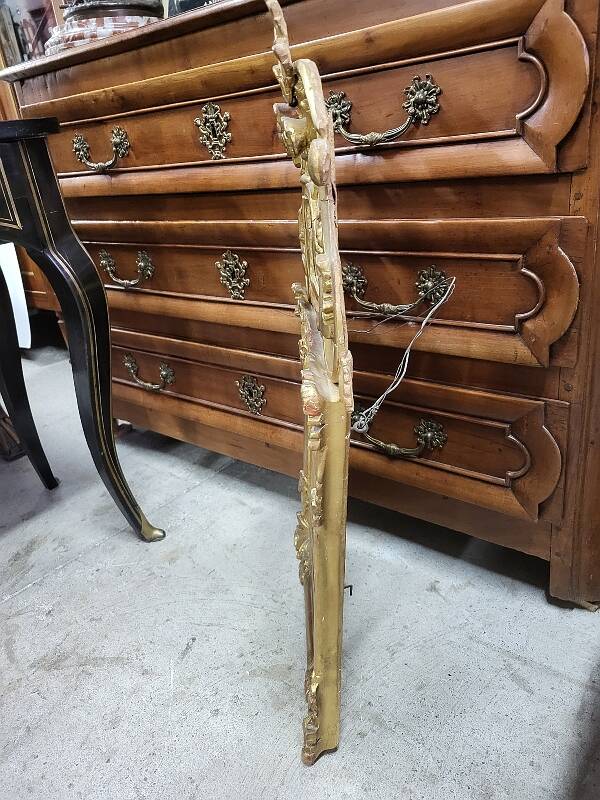 GILT WOODEN GLASS MIRROR FROM THE LATE 18TH CENTURY