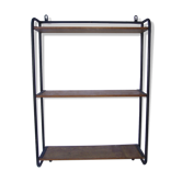 Vintage metal and wood shelf