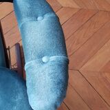 Armchair 4 positions upholstered velvet