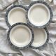 4 ironstone soup plates "François 1er" Salins