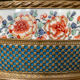 Porcelain planter with Japanese decoration, gilded brass base and rim, 20th century
