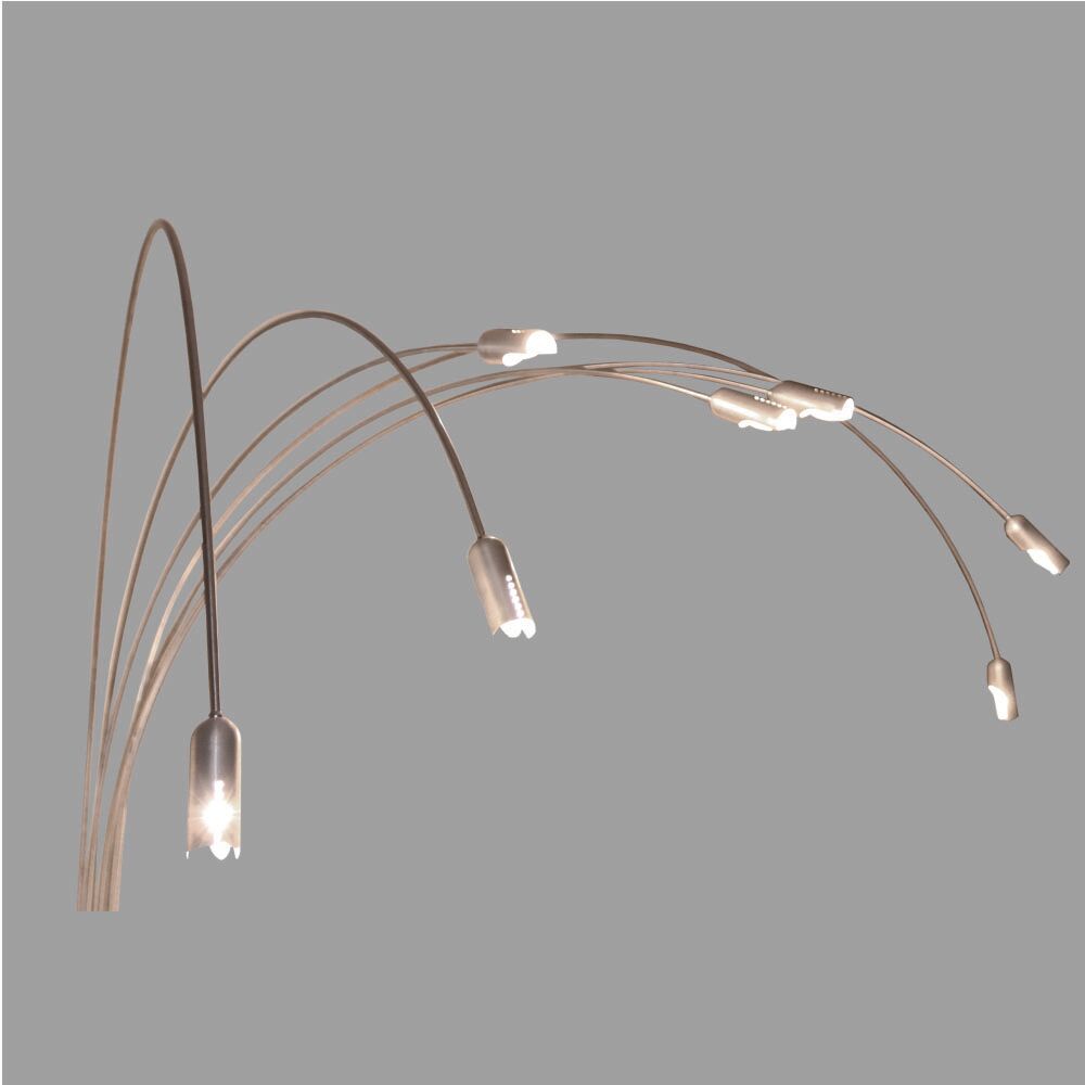 Impressive Italian 7 Arms Arc Lamp from 1970s