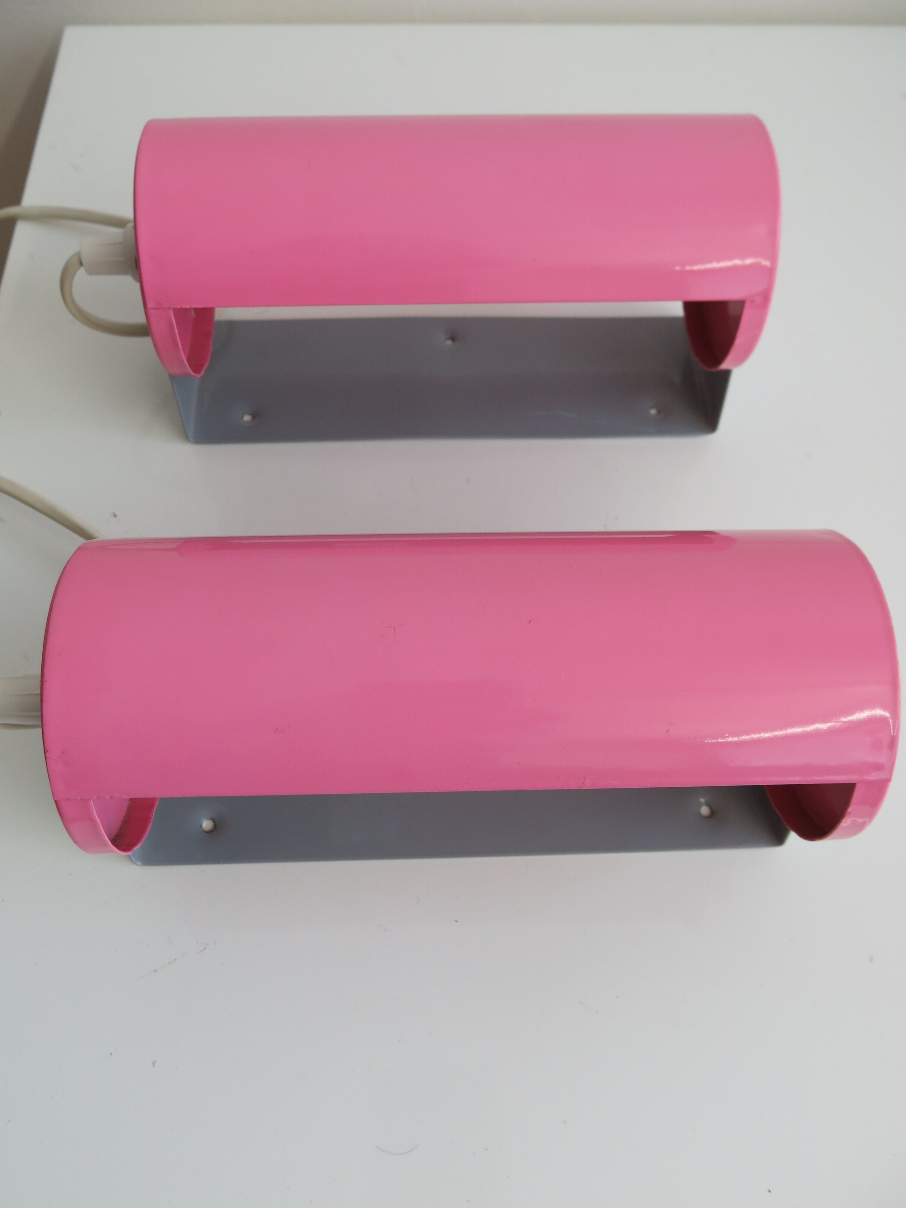 Duo d'appliques roses vintage Ikea
