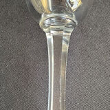 Large wine glasses (5) - Art Deco - Blown and cut crystal