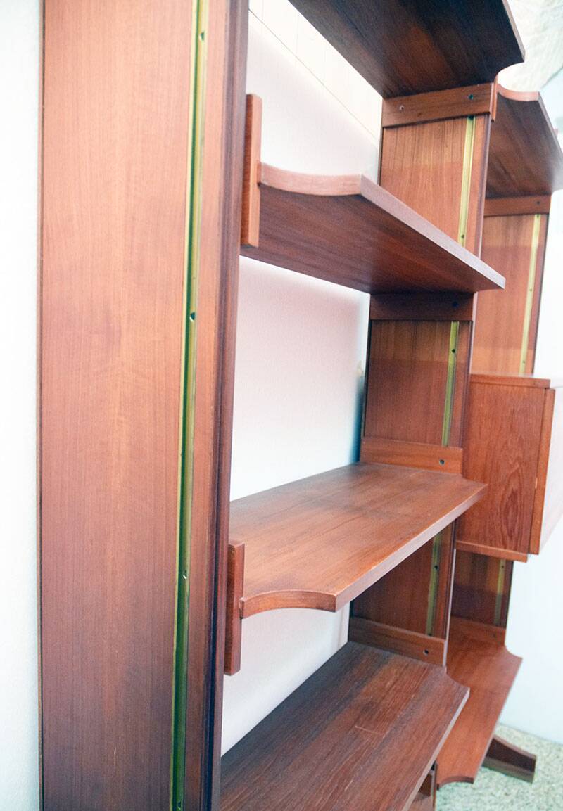 Teak bookcase by Esposizione Permanente Mobili Cantu' 1960s