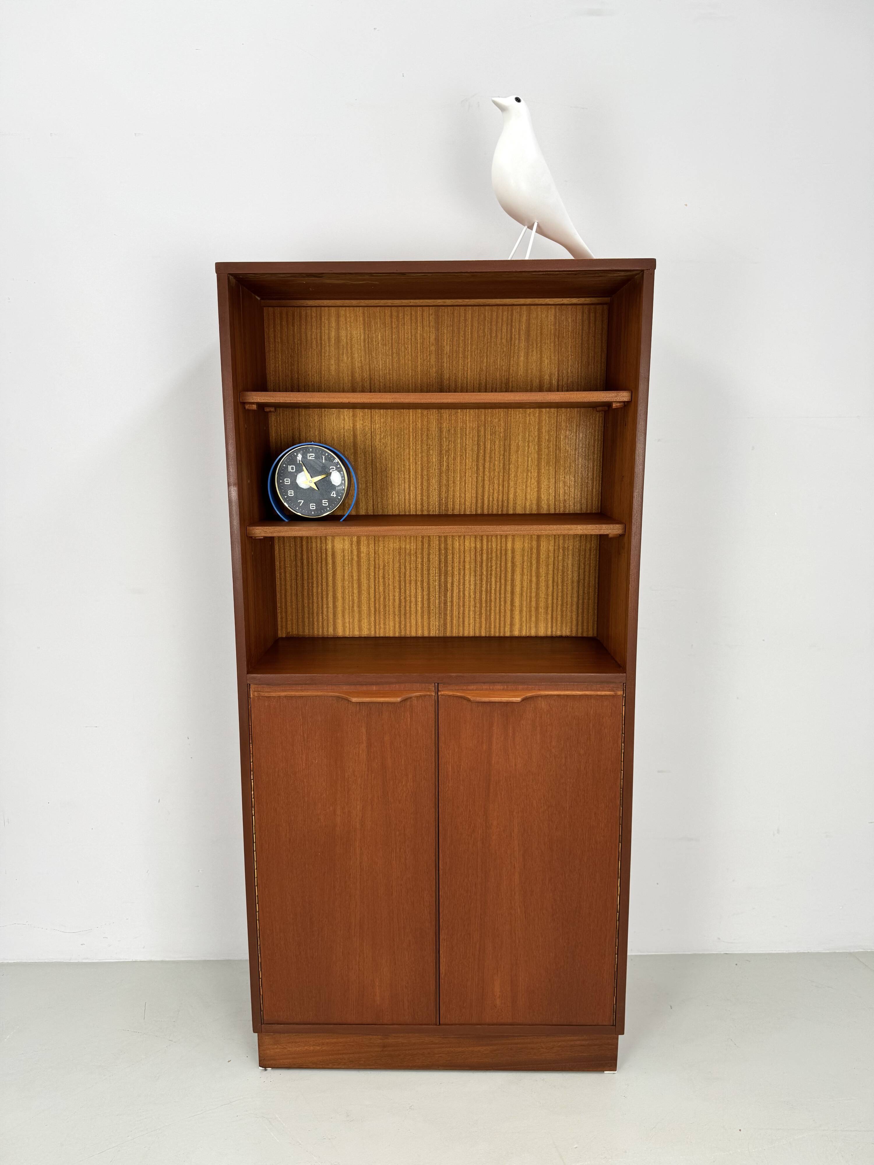 Vintage Danish teak bookcase from the 1960s.