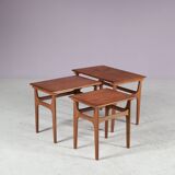 1950s Nesting tables by Poul Hundevad for Fabian, Denmark