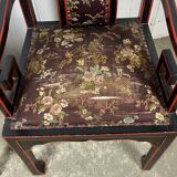 Fauteuils chinois broderie de soie