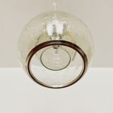 Bubble glass pendant lamp by Doria
