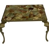 Vintage Set Nesting Tables Onyx Marble 60s Side Tables