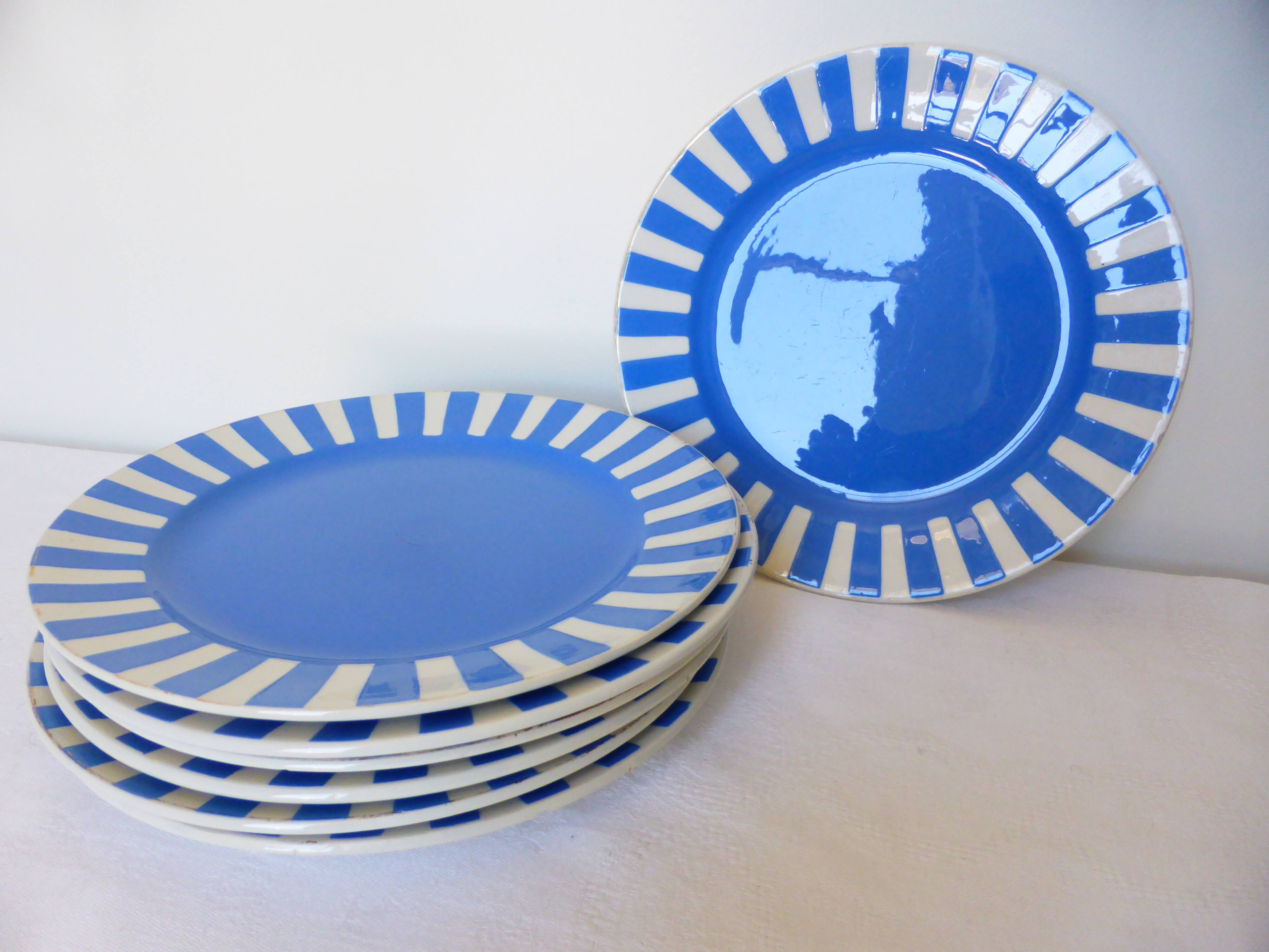 7 Sarreguemines dessert plates model Fox Trott 2106188