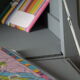 Bureau enfant dos d'âne vintage relooké