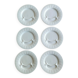 6 assiettes à artichauts