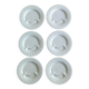 6 artichoke plates in Pillivuyt porcelain