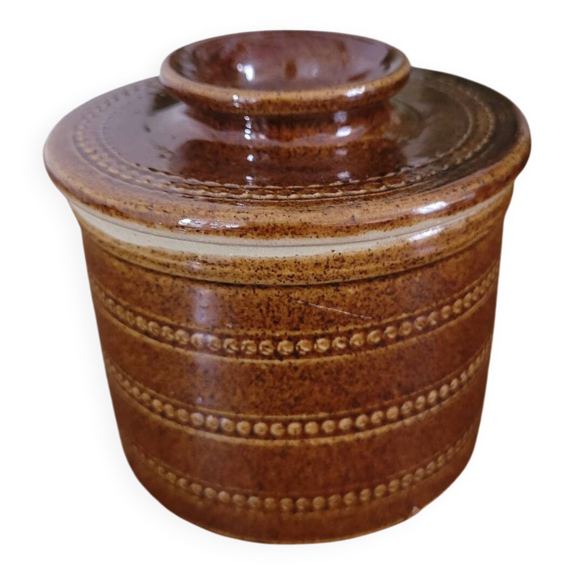 Water butter dish Berry pottery