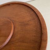 Plateau à condiments en teck vintage