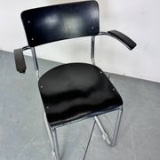 Vintage Bauhaus Tubular Chromed Steel Cantilever Chair, 1930s