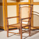 Canned armchair wood imitation bamboo, colonial armchair, interior decoration