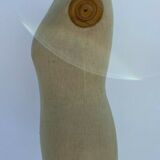 Mannequin of couture 1900 fabric structure wood