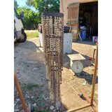 Vintage metal and plastic bead pendant light