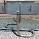 Metal and glass coffee table