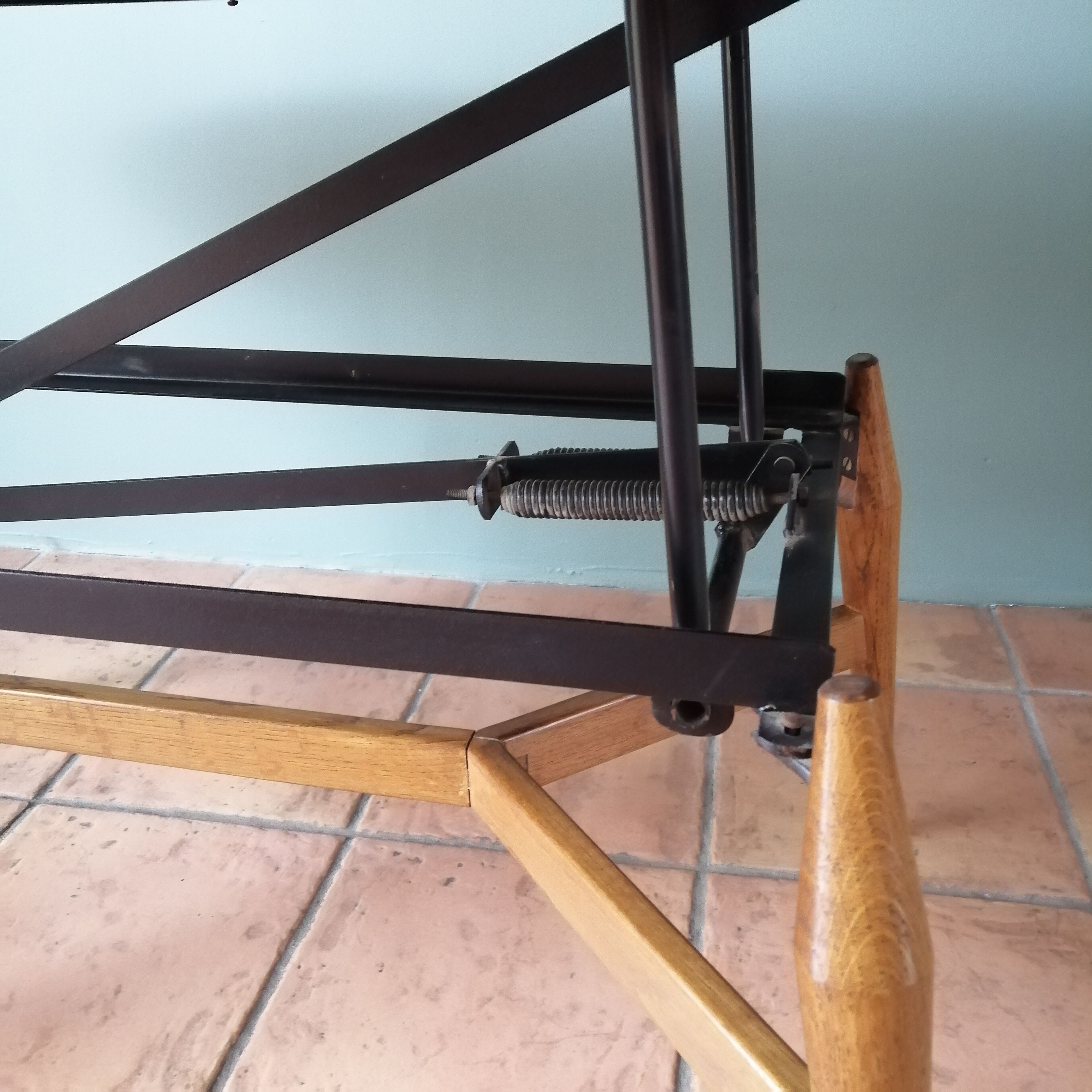 Scandinavian retractable table  60s