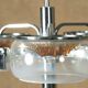 Mid-century 3-arm ceiling lamp, Italy, 1970s