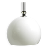 Large Czech Mid Century glass ceiling lamp with glass shade and glass rod